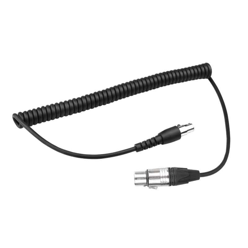 D2N XLR4 Female to TA5 Female Curly Adapter Cable Main image