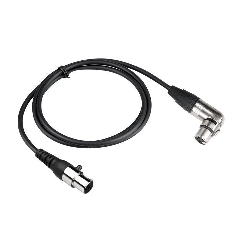 D2N XLR4 90 Degree Female to TA5 Female Adapter Cable Main image