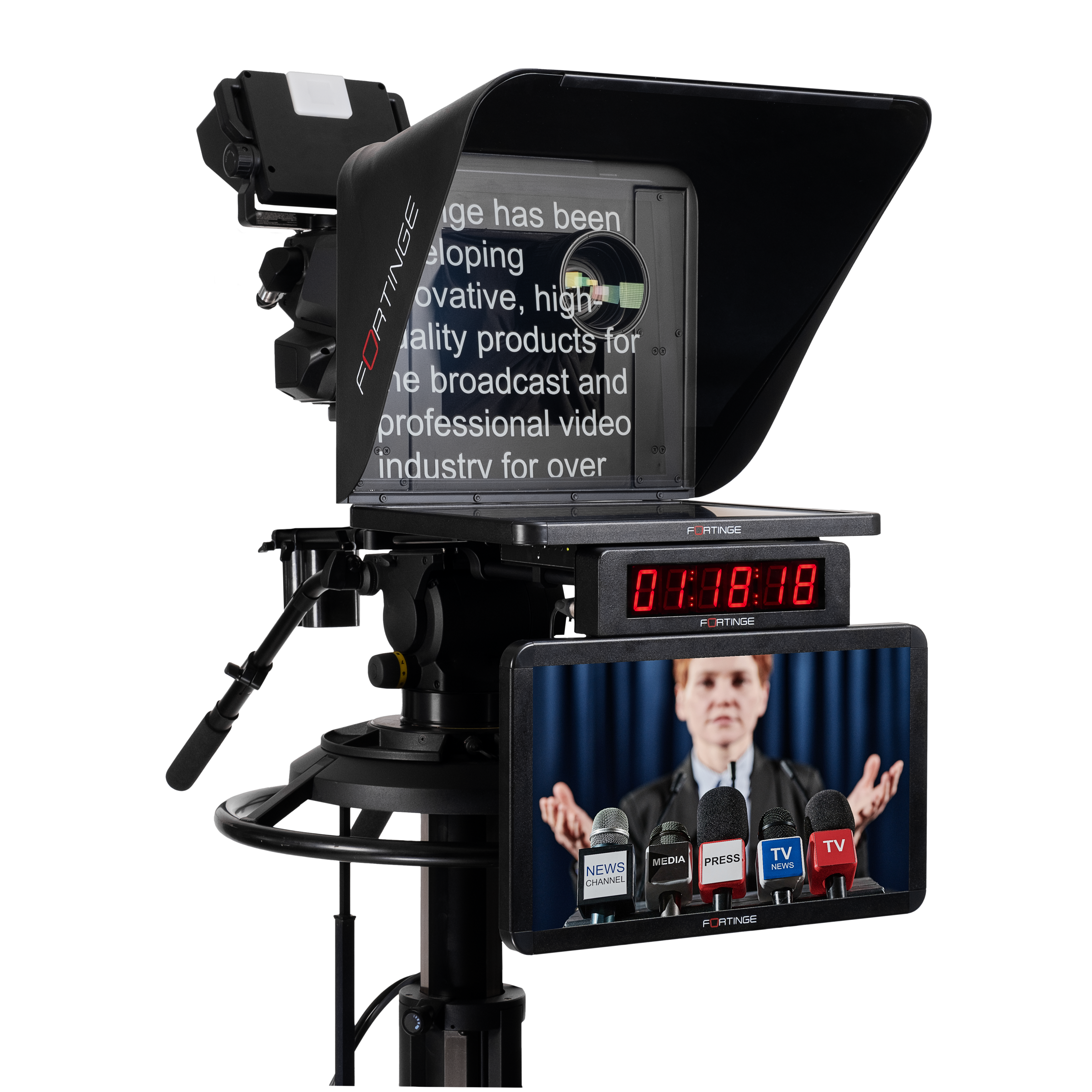 17" HIGH BRIGHTNESS STUDIO TELEPROMPTER