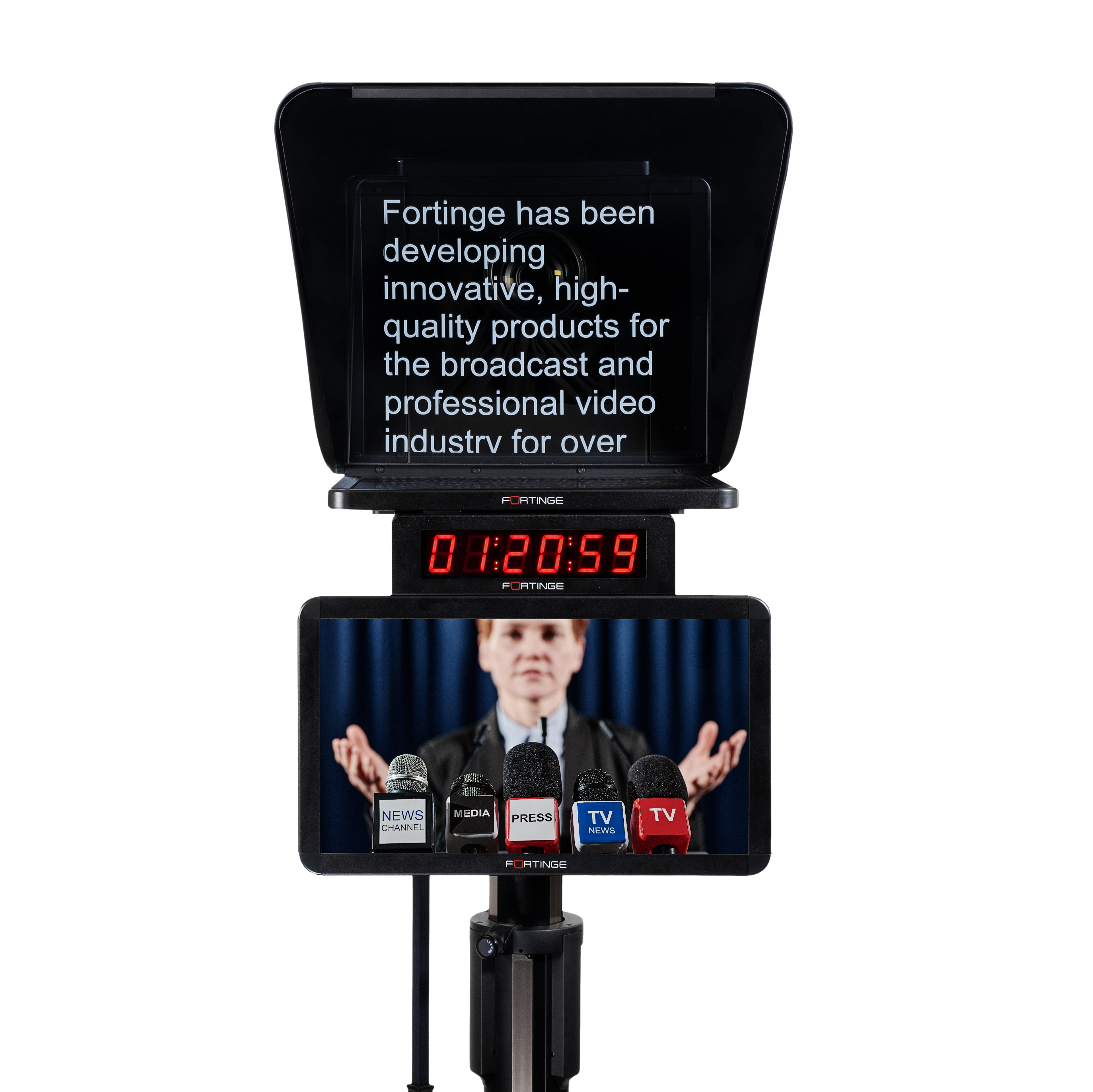 17" HIGH BRIGHTNESS STUDIO TELEPROMPTER