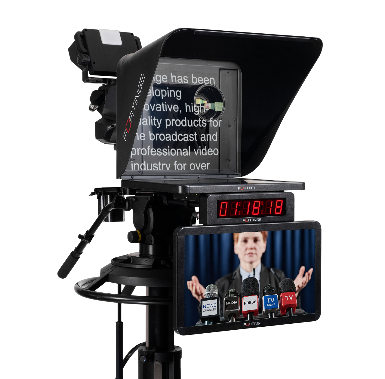 19" STUDIO TELEPROMPTER
