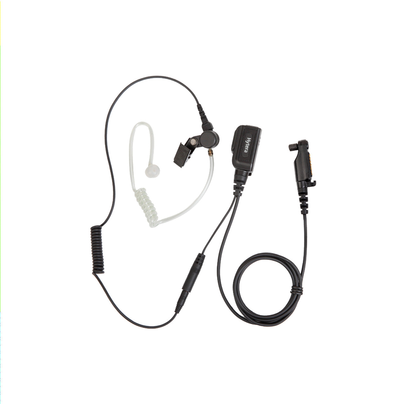 Hytera Curly Cord Detachable Earpiece with In-line PTT and Microphone Main image