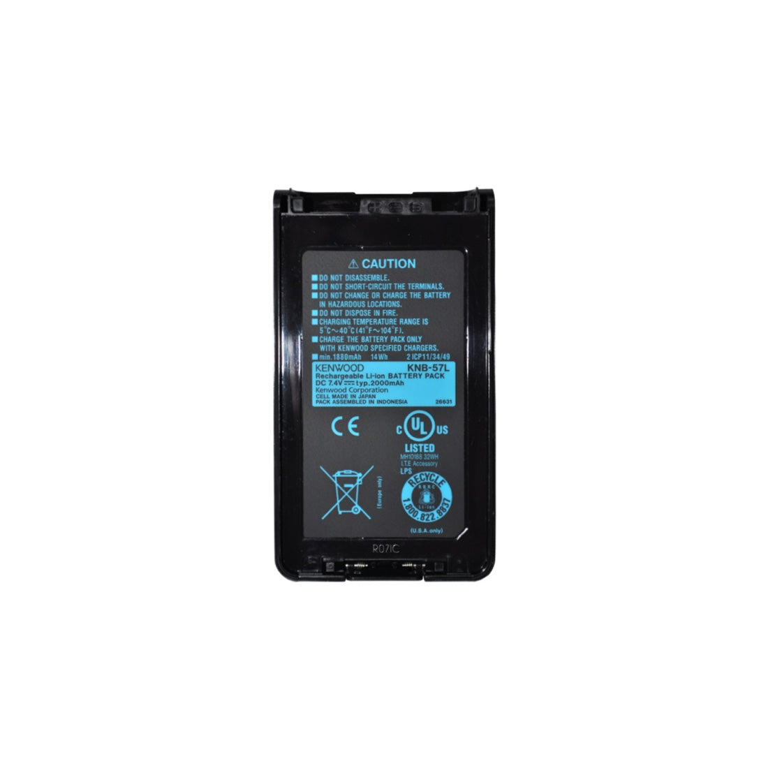 Kenwood KNB-57LA Li-ion Battery 2000mAh Main image