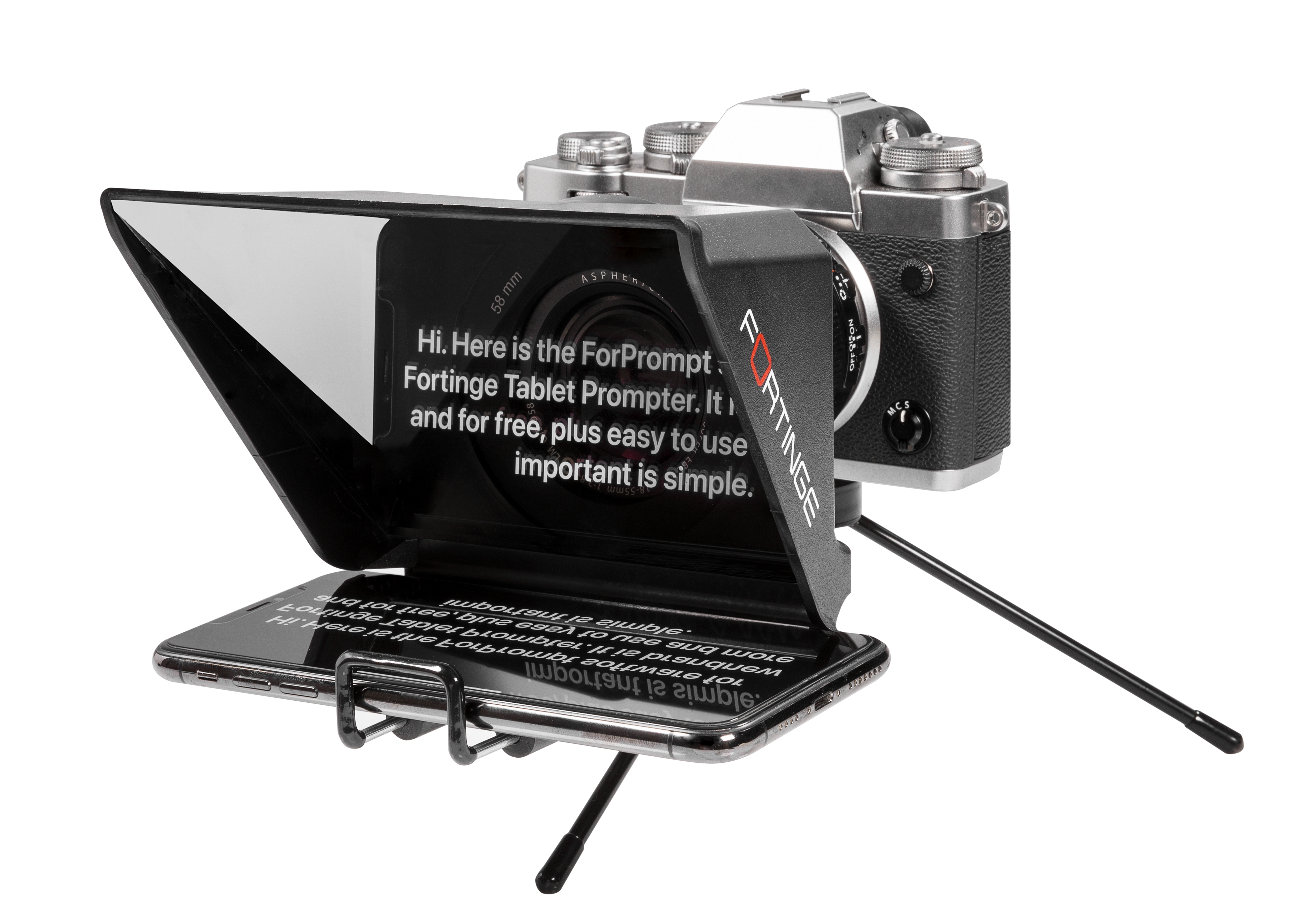 MOBILE TELEPROMPTER for DSLR, Mobile Phone  and PC use