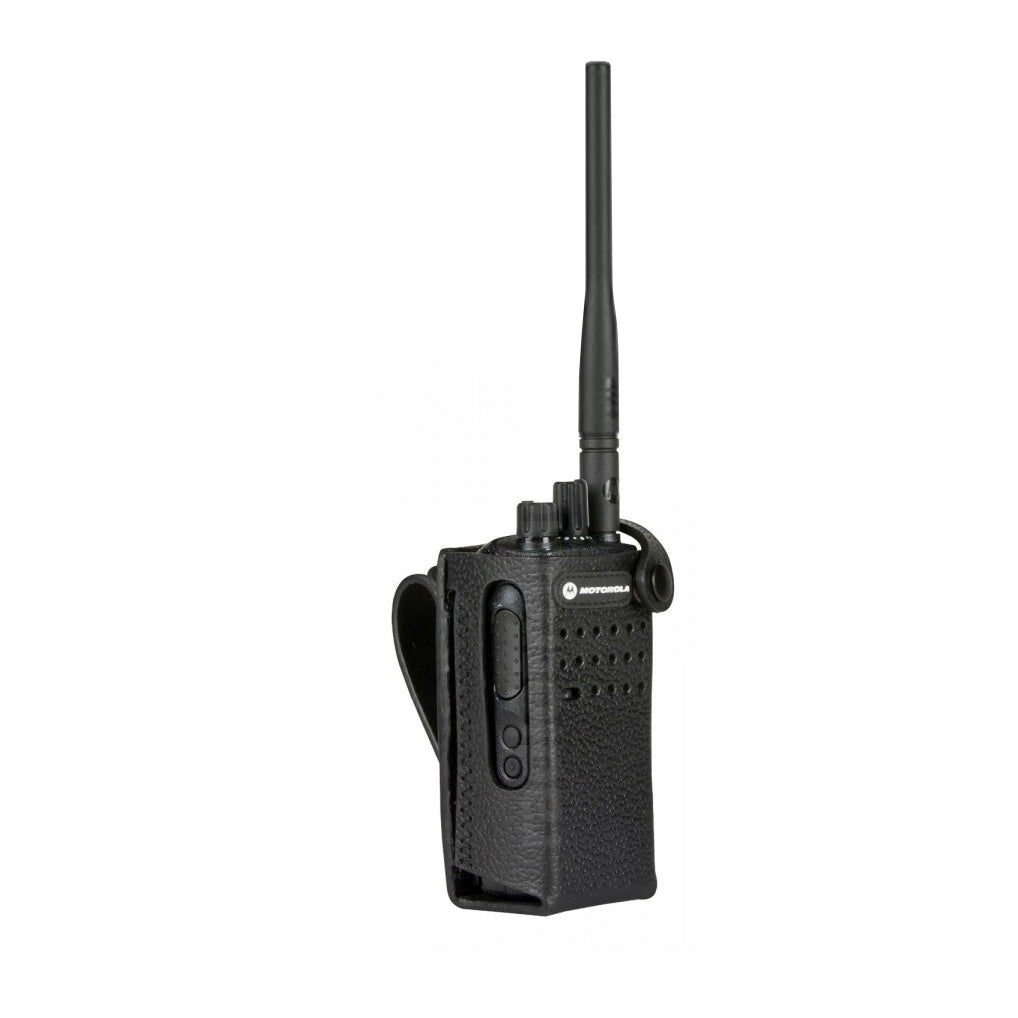 Motorola Leather Carry Case with Fixed Belt Loop (No Display) for DP2000