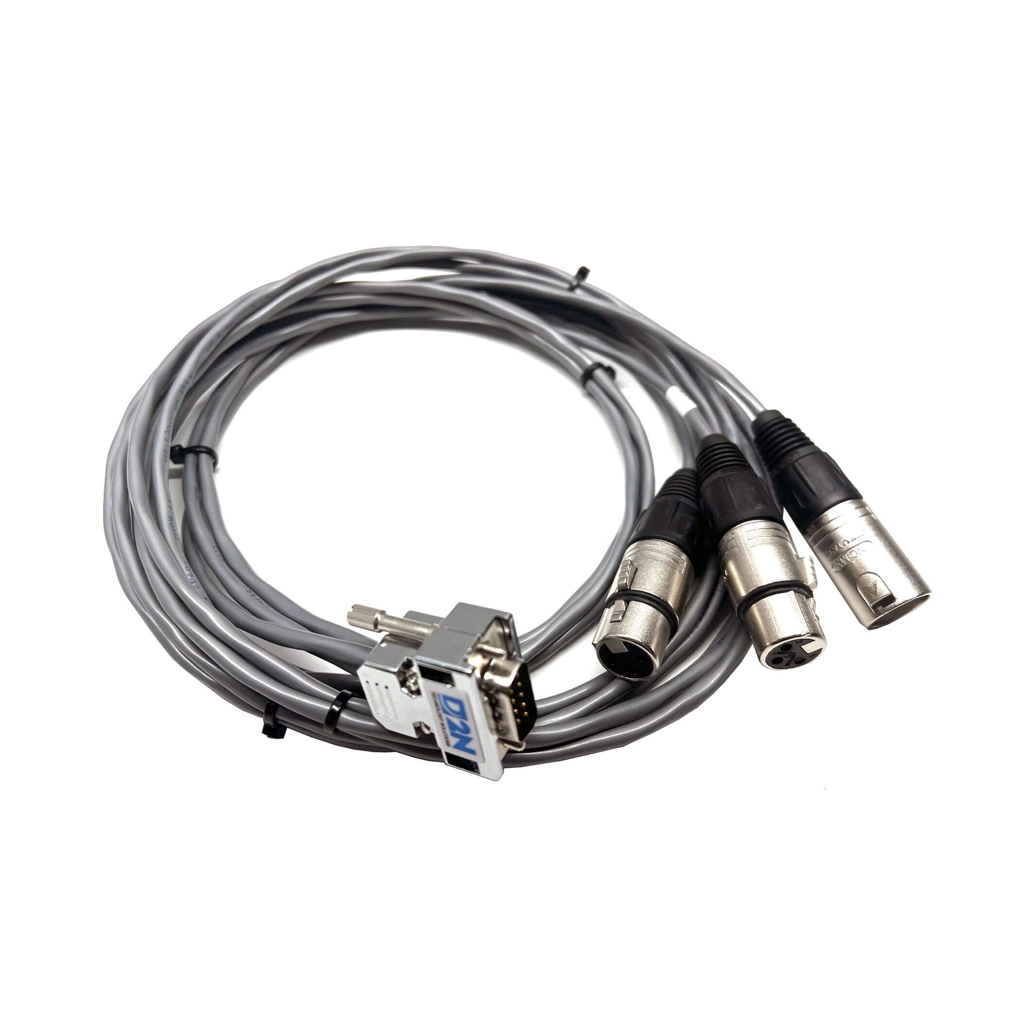 D2N Punqtum D9 Break Out Cable CW Audio and PTT to XLR3's Main image