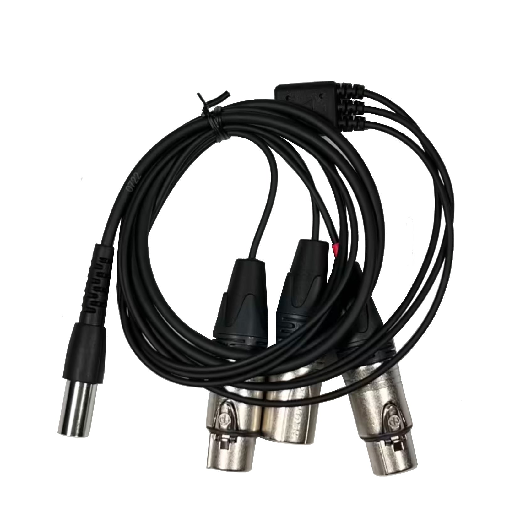 Raytalk TA53XLRBO Four Wire and PTT Break Out Cable - XLR3 to TA5 Male Main image