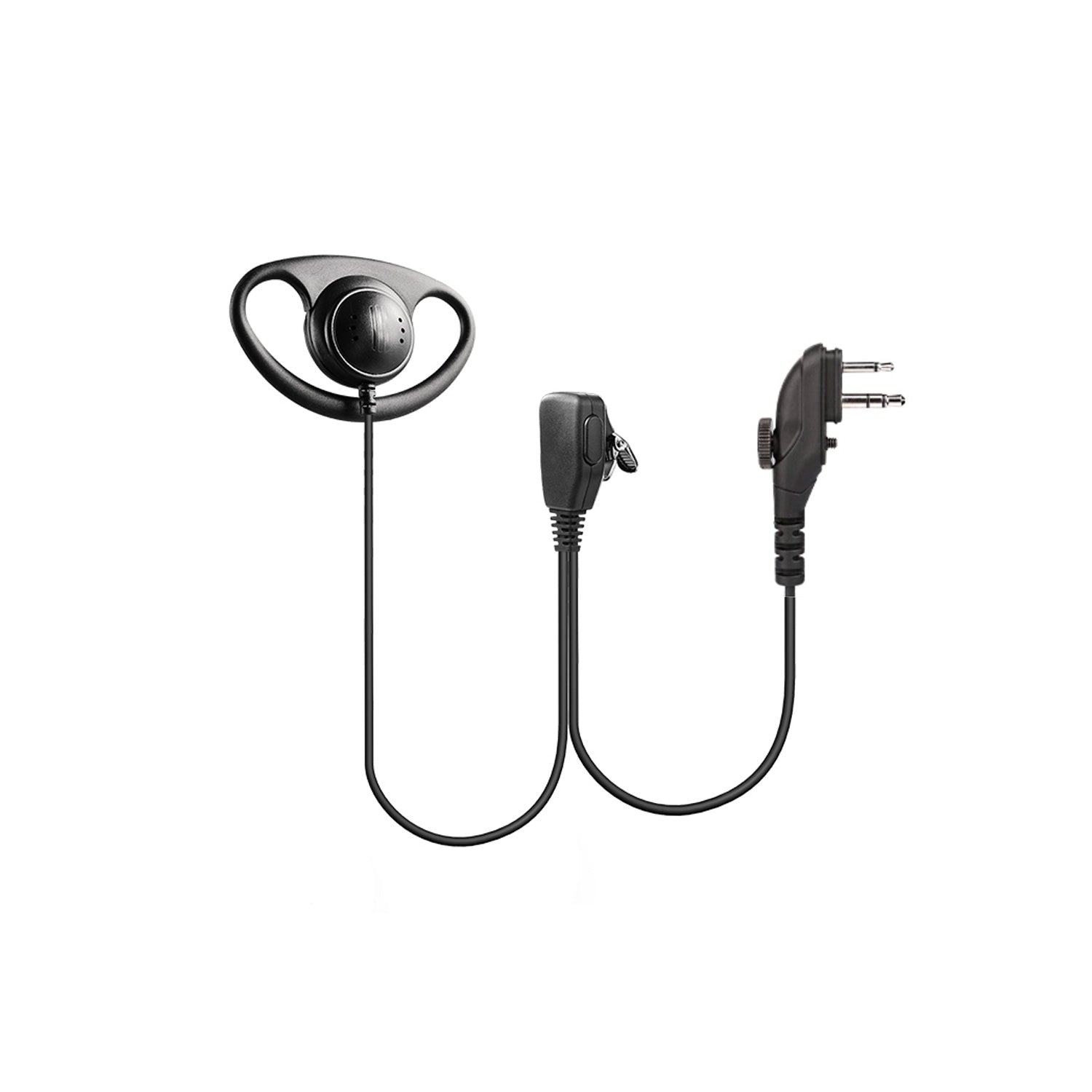 Raytalk EM-3222-H2 D-Shape Earpiece-Lapel PTT with Hytera H2 Connector