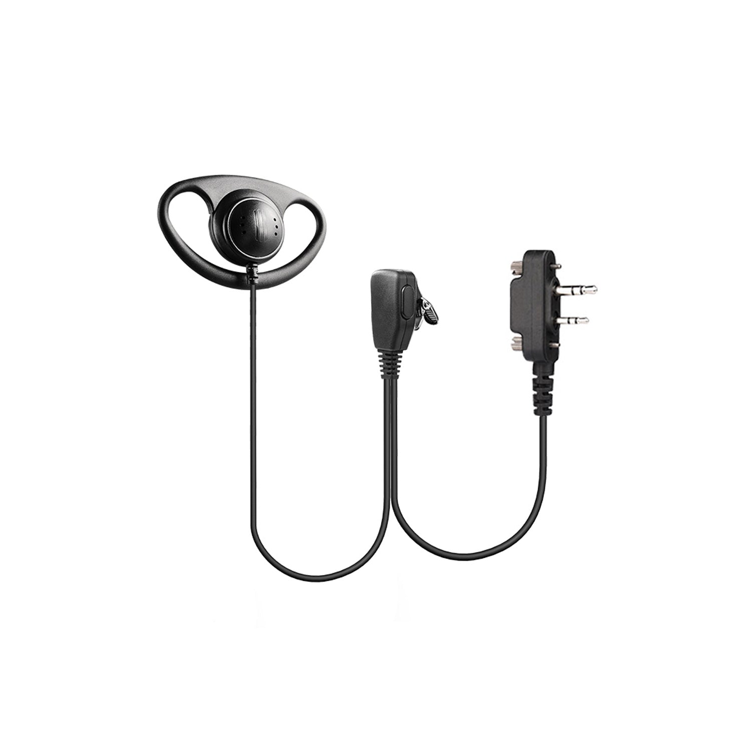 Raytalk EM-3222-I3 D-Shape Earpiece-Lapel PTT with ICOM plug Main image