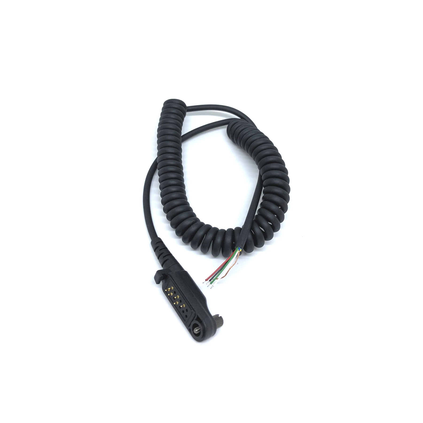 Raytalk QD-HYT4-UNTERM-C Unterminated Curly Cable with Hytera HYT4 Connector Main image