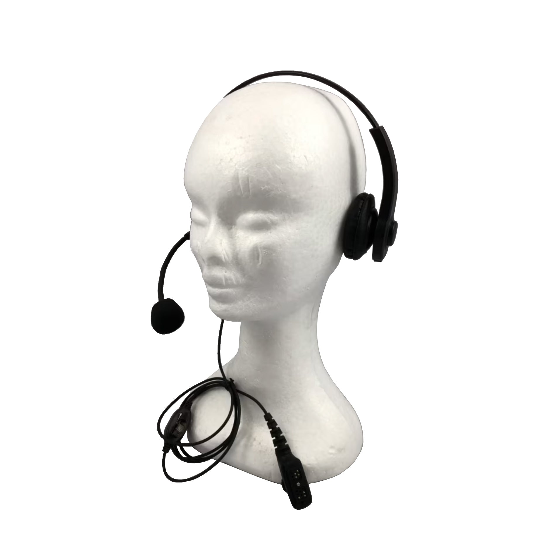 D2N RHS-0226D-H3 Double Sided Light Weight Headset with Inline PTT to Hytera HYT3 Main image