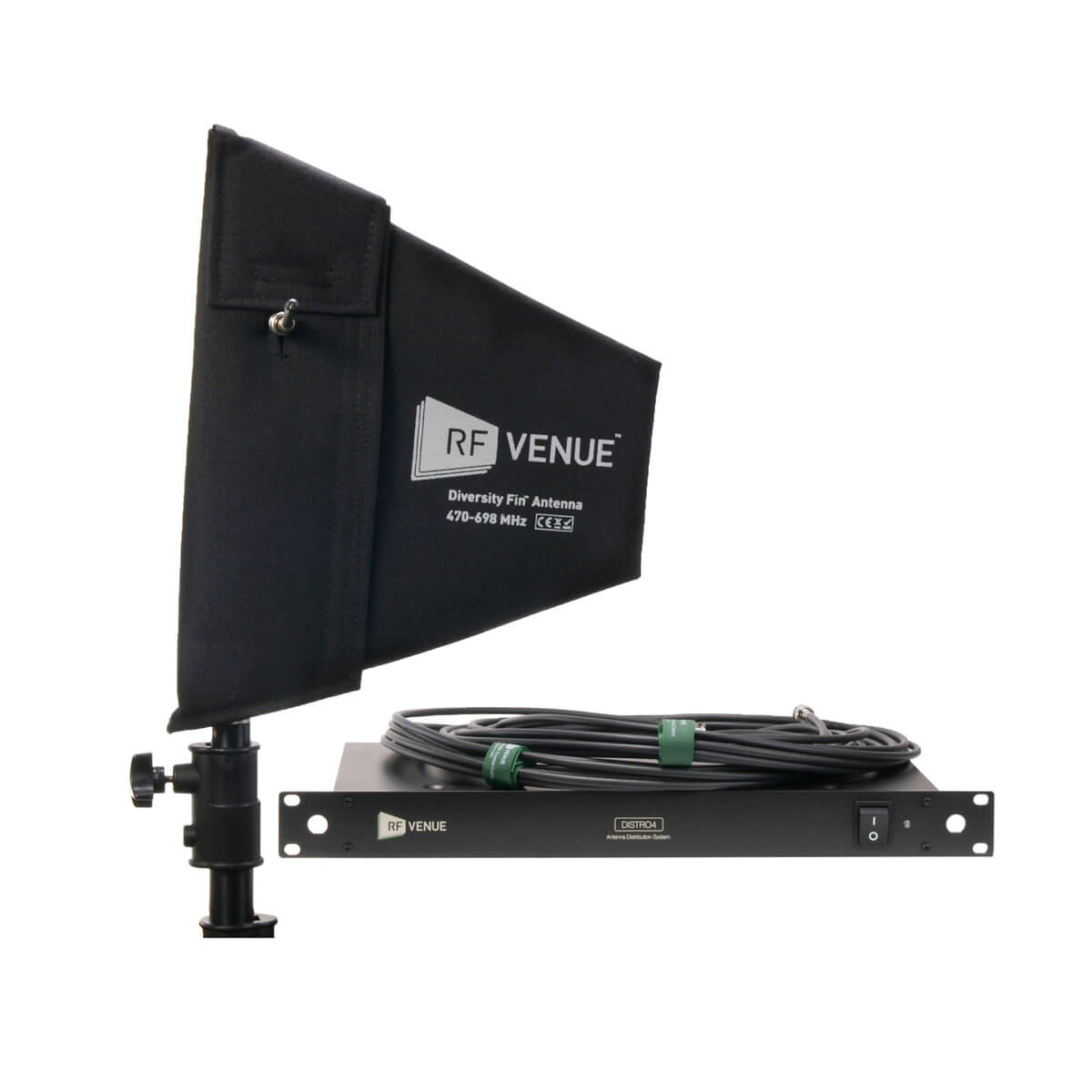 Rf Venue DFINDISTRO4 4 Channel Distributor & Diversity Fin Antenna Pack Main image