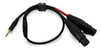 Dual XLR(f) to 3.5mm TRS - Stereo XLR Signal Combiner - 30cm
