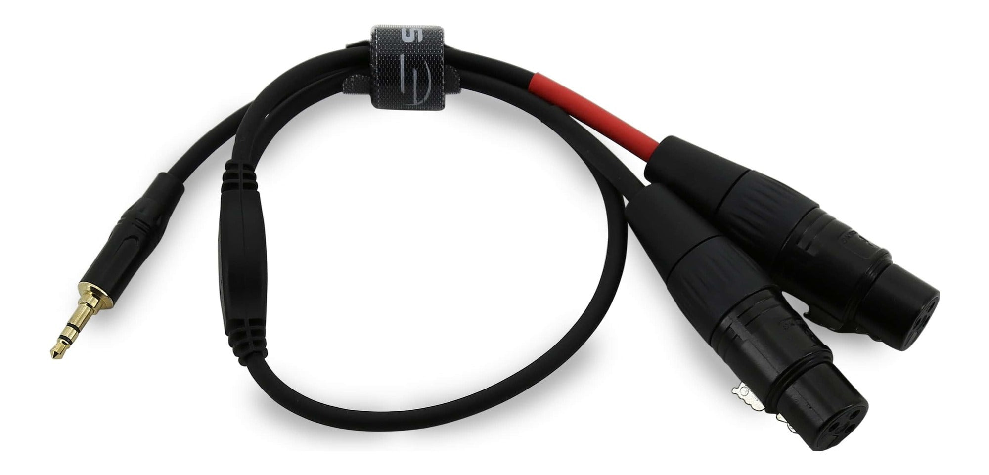 Dual XLR(f) to 3.5mm TRS - Stereo XLR Signal Combiner - 30cm