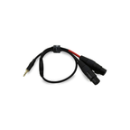 Dual XLR(f) to 3.5mm TRS - Stereo XLR Signal Combiner - 30cm