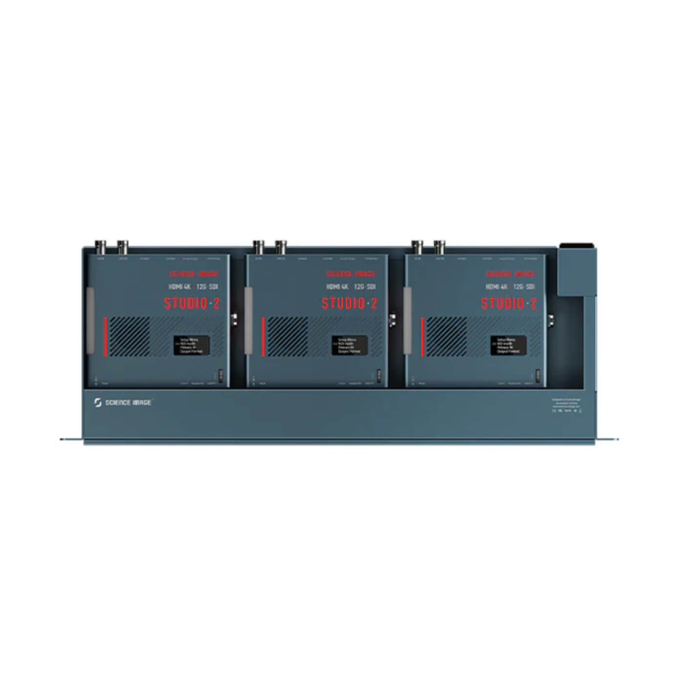 Science Image STUDIO 1RU Rack Mount Shelf for 3 Encoders