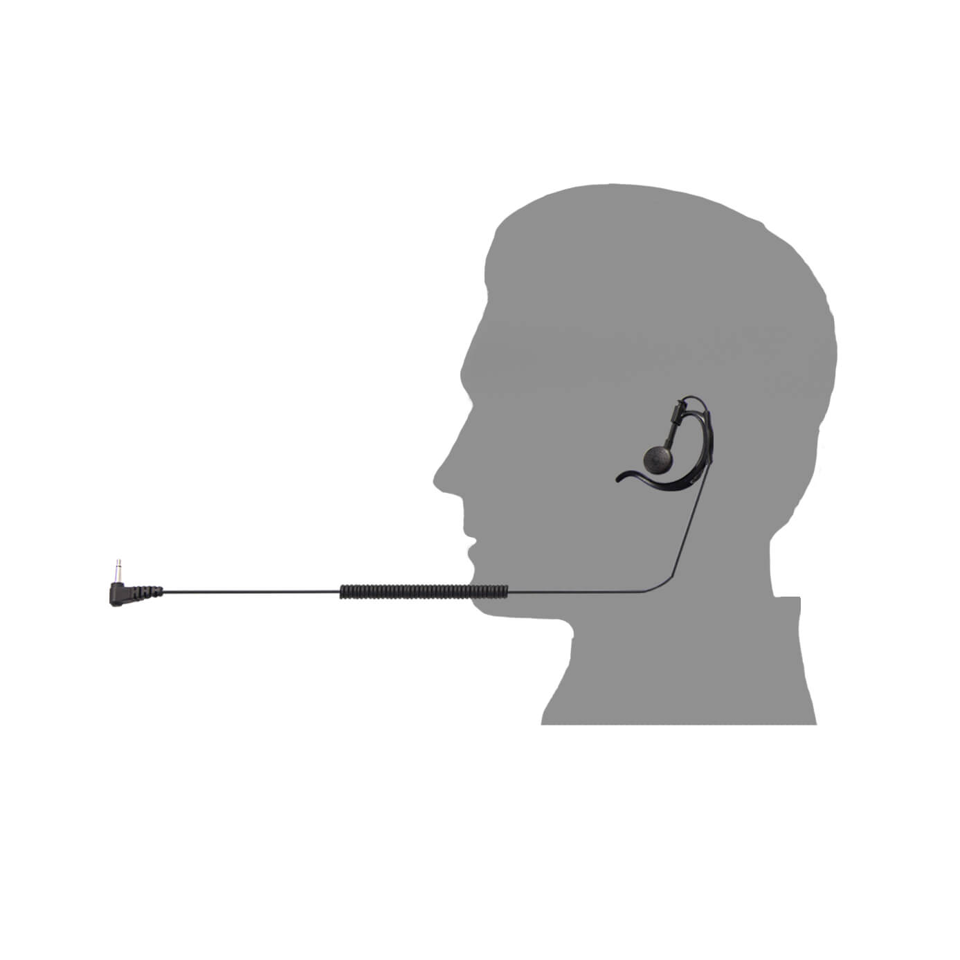 Tait Ear Tube Ear Hook Black Main image